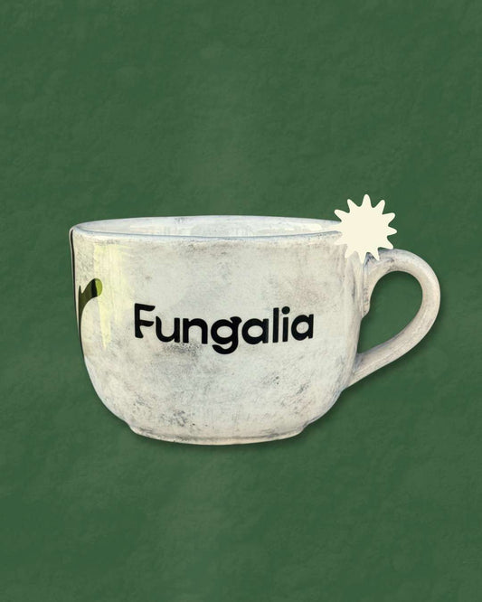 Taza de cerámica Fungalia × Barro Alfarería